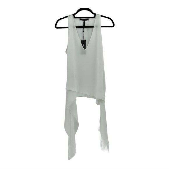 BCBGMaxazria Carlie Handkerchief Hem Blouse - Picture 2 of 8